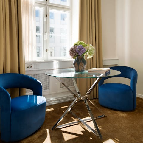 Enjoy coffee and pastries in between sightseeing