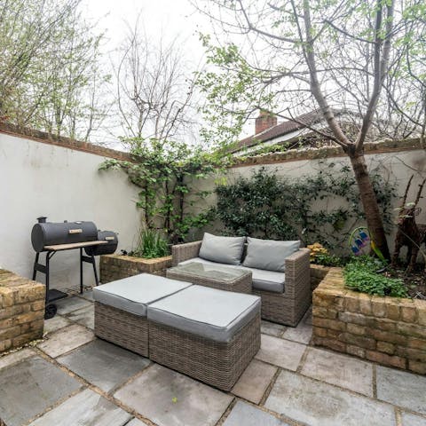 Unwind on the terrace with a glass of wine