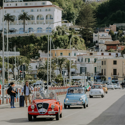 Visit the charming port town of Casamicciola Terme – a 4 km drive away