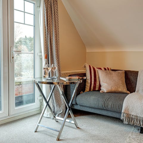 Open up the Juliet balcony doors and let the fresh air in