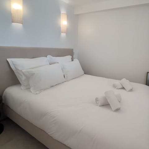 Settle down for a peaceful sleep after a day on the French Riviera