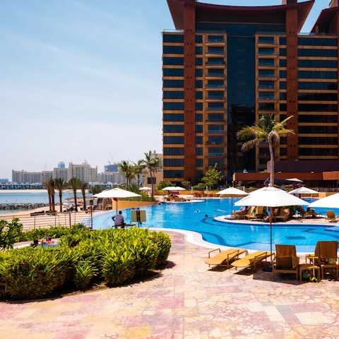 Soak up the rays from the shared infinity pool with seaviews