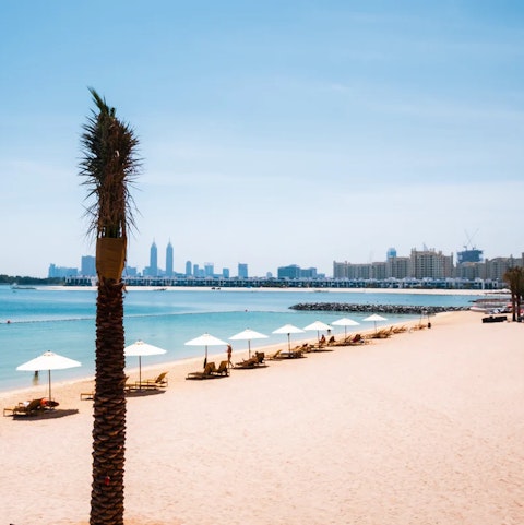 Make beachfront lounging your only firm plan for the day – it's just a thirty-second stroll away