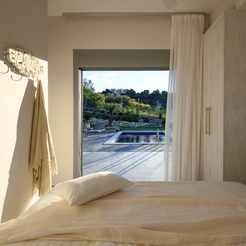 Roll out of bed and straight onto the patio, ready for a day spent in the glorious sunshine