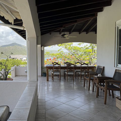 Make every meal an alfresco dining experience with a view