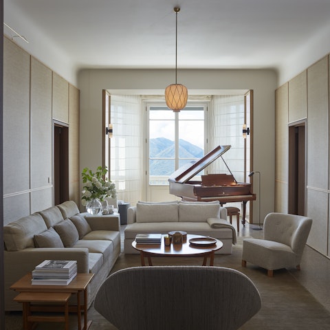 Relax with mountain vistas in the background