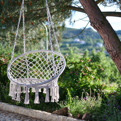 Find a quiet spot in the garden for some time alone