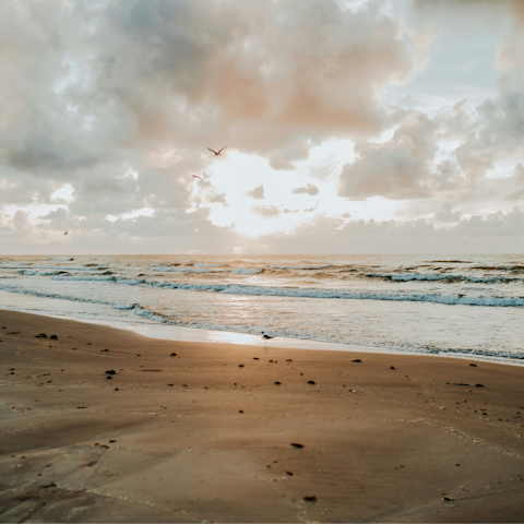 Breathe in the fresh air on Coastline Beach, a short walk away