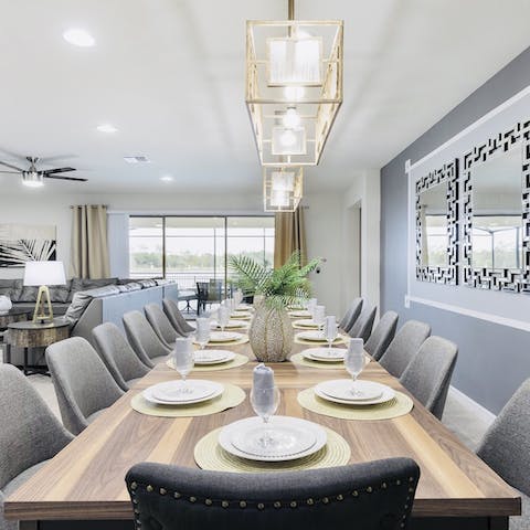 Gather around the dining table and enjoy a delicious, indulgent feast with family & friends