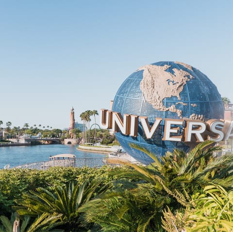Enjoy a fun–filled, adventure–packed day at Universal Studios, a thirty–two minute drive away
