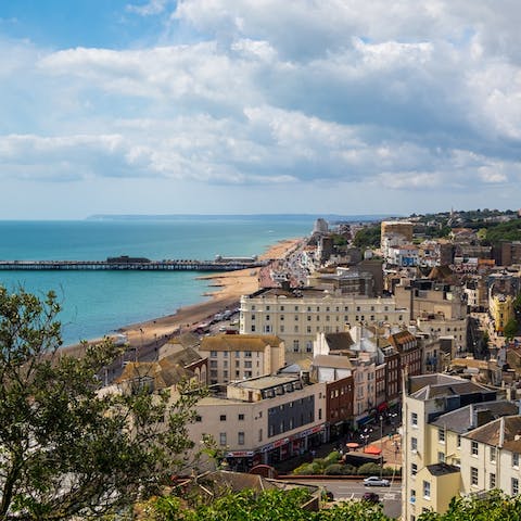 Stay in the East Sussex seaside town of Hastings