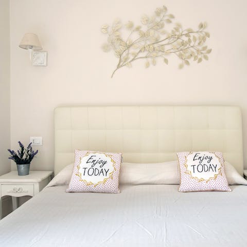 Wake up well-rested in the comfortable beds