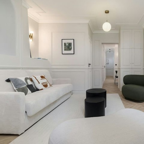 Relax with a holiday read in the tranquil living space