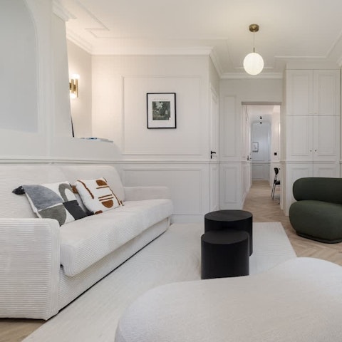 Relax with a holiday read in the tranquil living space