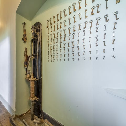 Admire the unique features of this 18th century manor