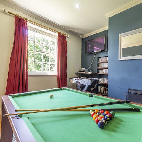 Play a game of billiards after dinner