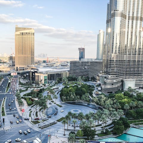 Experience the exciting buzz of Dubai from this Business Bay location