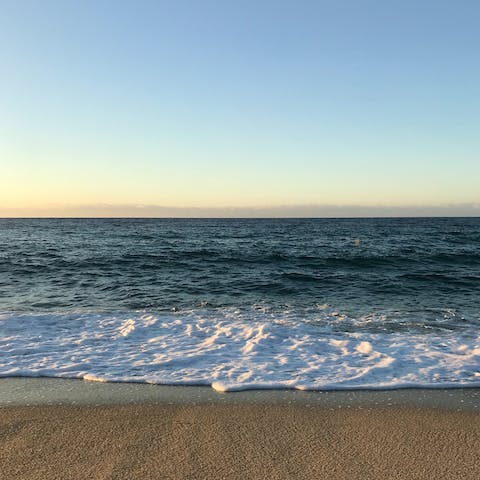 Walk two minutes to the beach – why not go snorkelling?