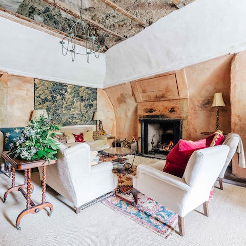 Settle around the fire for cosy nights in