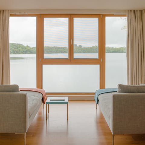 Take in panoramic views over Bowmoor Lake