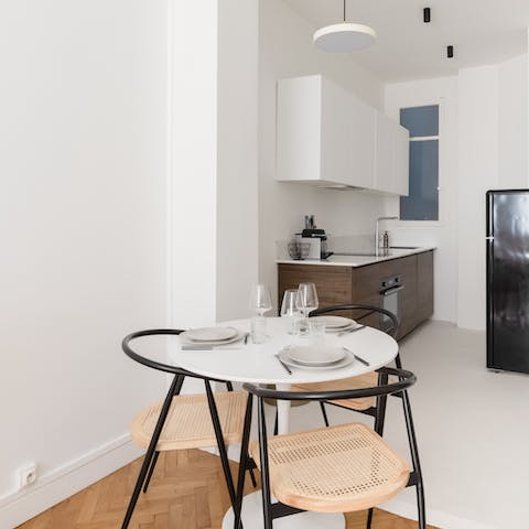 Sit down to a salade niçoise before heading out to explore