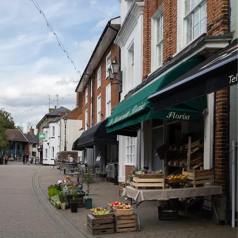 Wander around the pretty market town of Halesworth – you're just a five-minute walk from the centre
