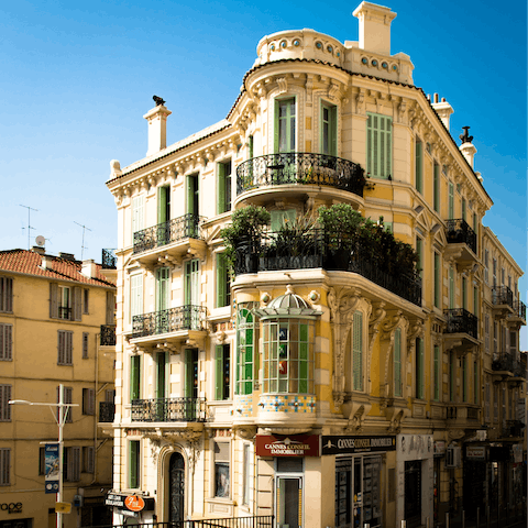 Jump in the car and drive to Cannes, exploring the French Riviera