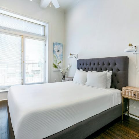 Wake up in the comfortable bedrooms feeling rested and ready for another day of city exploring