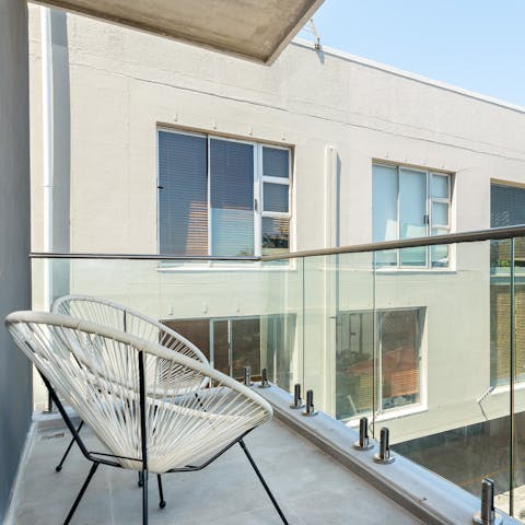 Sit out on your own balcony with a drink and enjoy the fresh air
