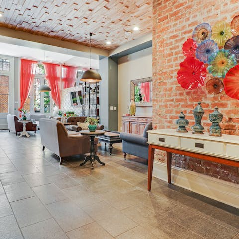 Socialise in the downstairs communal lounge