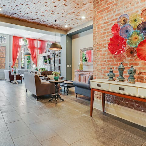 Socialise in the downstairs communal lounge