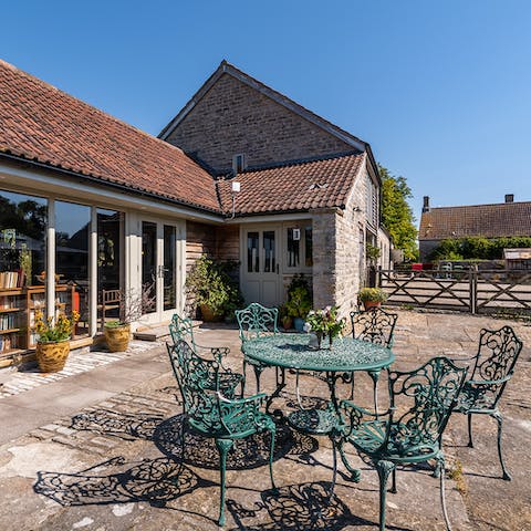 Soak up the sunshine outside and fire up the barbecue