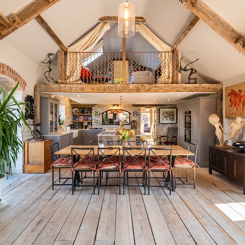 Dine in style – this home's bohemian vibe is sure to impress