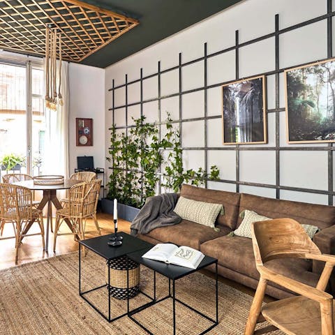 Relax in the stylish living room