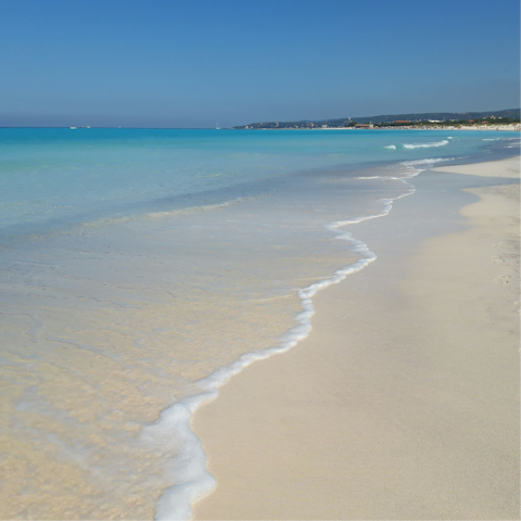 Visit the famous Spiagge Bianche, a short drive away