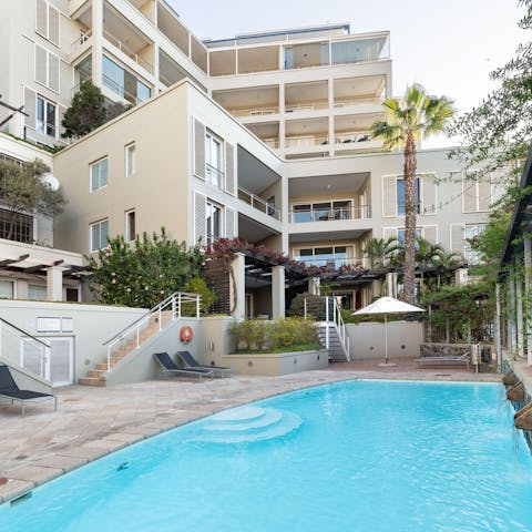 Make full use of the five communal swimming pools available for guests