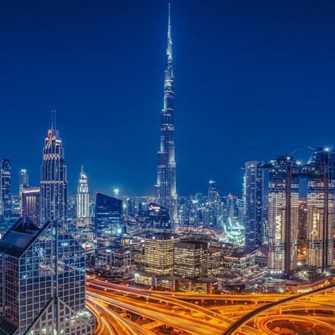 Visit the famous Burj Khalifa in Downtown Dubai