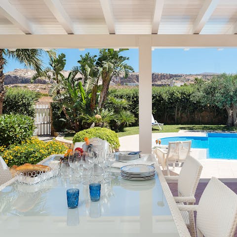 Share a crisp bottle of white wine after a day at the beach