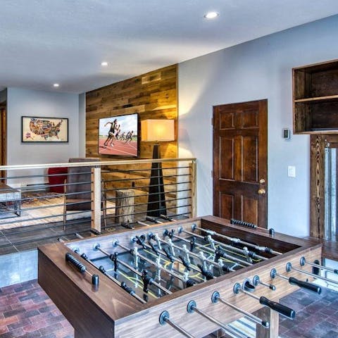 Get competitive with a foosball competition