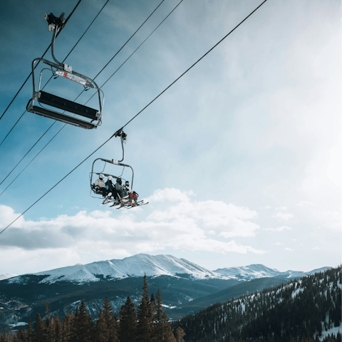 Hit the slopes in Breckenridge. 4.5 miles away