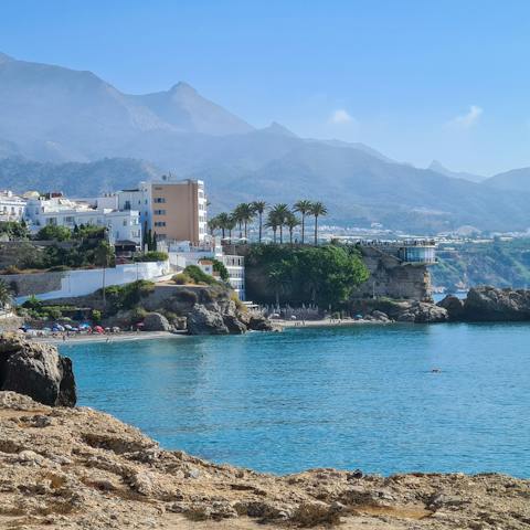 Soak up stunning views of the Mediterranean from the Balcón de Europa, a short walk from home