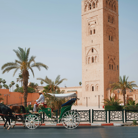 Stay a twenty-five minutes drive from the centre of Marrakech