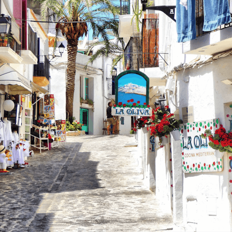 Head into Ibiza Town for dinner, just a five-minute drive