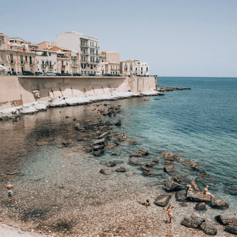 Take a short stroll to the sea