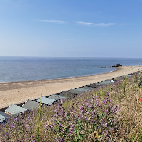 Drive less than ten minutes to reach the sweeping sand of Holland by the Sea