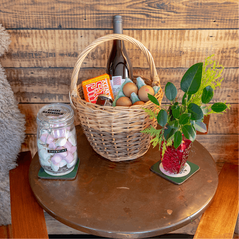 Arrive to a selection of locally goodies and don't worry about that first breakfast
