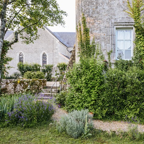 Take a moment of quiet in the beautiful garden