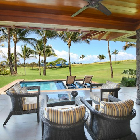 Embrace pure relaxation while lounging by the private pool