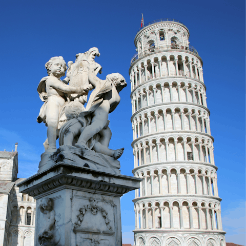 Take a day trip to Pisa – just over 30 minutes away by car