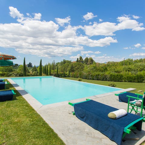 Spend lazy days around your private pool